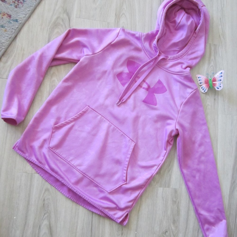 Under Armor Hoodie - Hot Pink Abstract Shadow Print - SzM